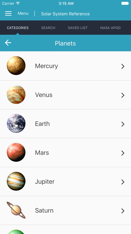 Solar System Reference Guide