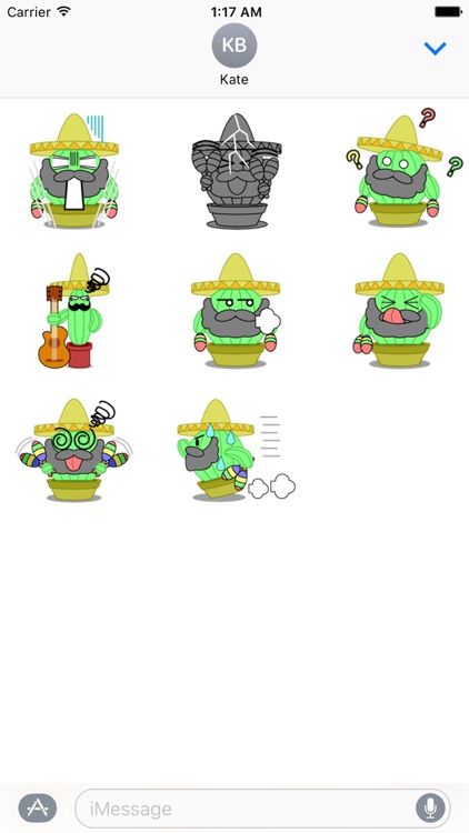 Mexico Cactus Music Band Emoji screenshot-4