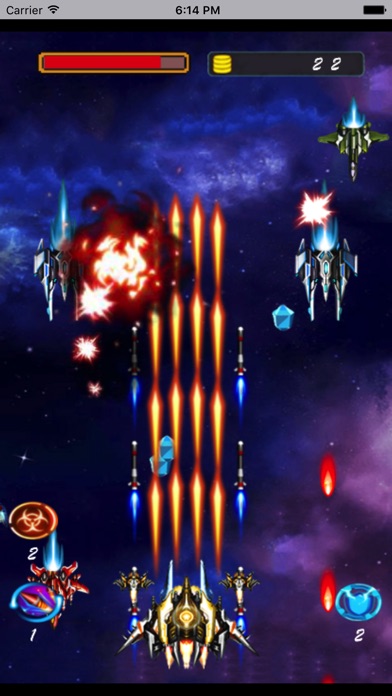 疯狂战机扫射－炫酷的射击小游戏 screenshot 3