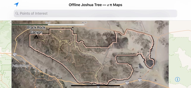 Offline Joshua Tree Map