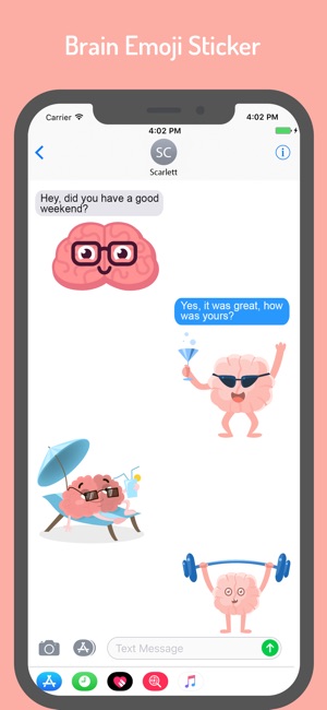 Brain Stickers for iMessage(圖3)-速報App