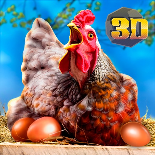 Farm Chicken Survival Sim 3D Icon
