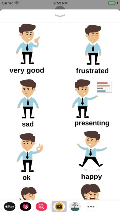 Business Expression Stickers! screenshot 2