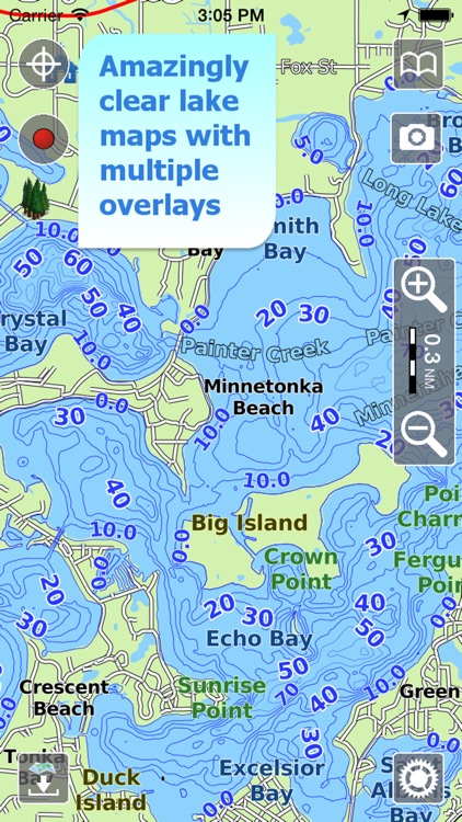 Aqua Map Minnesota Lakes HD
