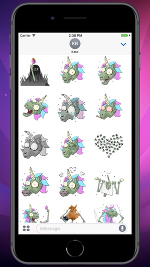 Unicorn Zombie! Stickers(圖1)-速報App