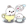 Cute Bunny in The Cup Sticker