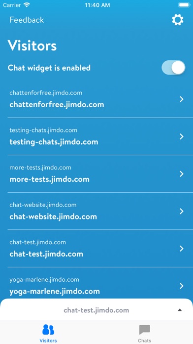 Jimdo Live Chat screenshot 2