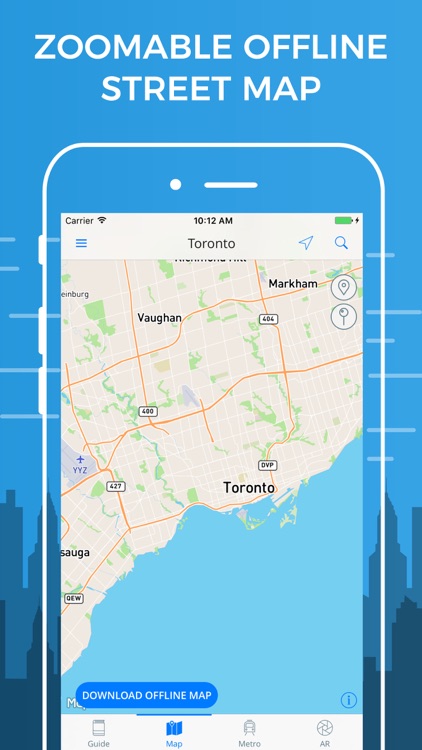 Toronto Travel Guide with Offline Street Map