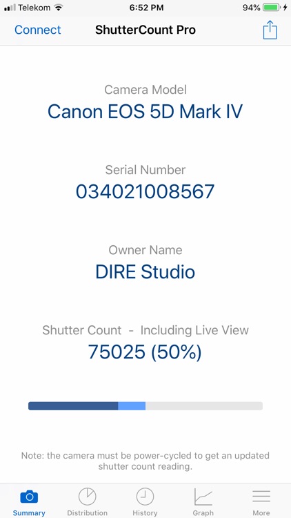 ShutterCount Pro Mobile