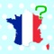 Map quiz game to learn regions and departments of France