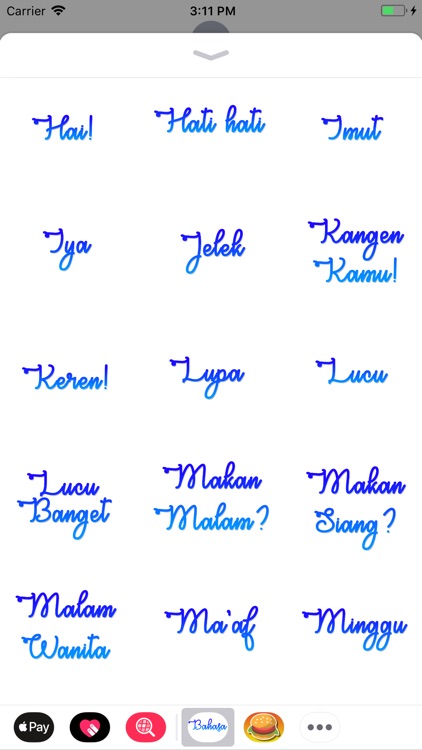 Bahasa Stickers