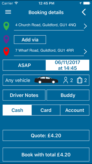 GM Cars Private Hire Guildford(圖2)-速報App