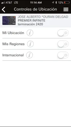 Captura 3 Card Control iphone