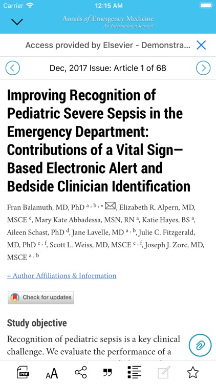 Annals of Emergency Medicine screenshot-3
