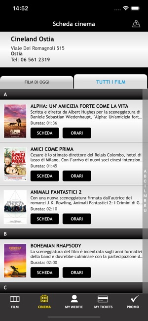 Webtic Cineland Ostia Cinema(圖2)-速報App