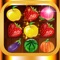 Easy, fun, challenging game where you play on a grid of fruits and veggies