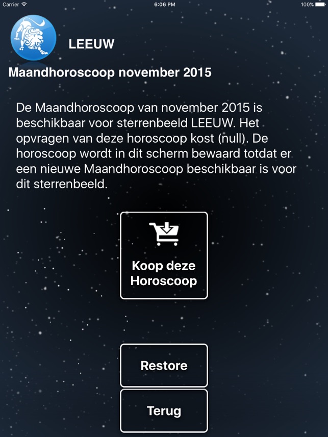 Horoscoop In De App Store