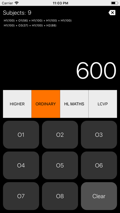 Leaving Cert Points Calculator screenshot 2
