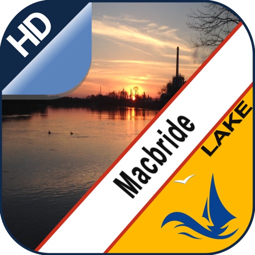 Macbride Lake GPS offline nautical map for boaters by seawellsoft