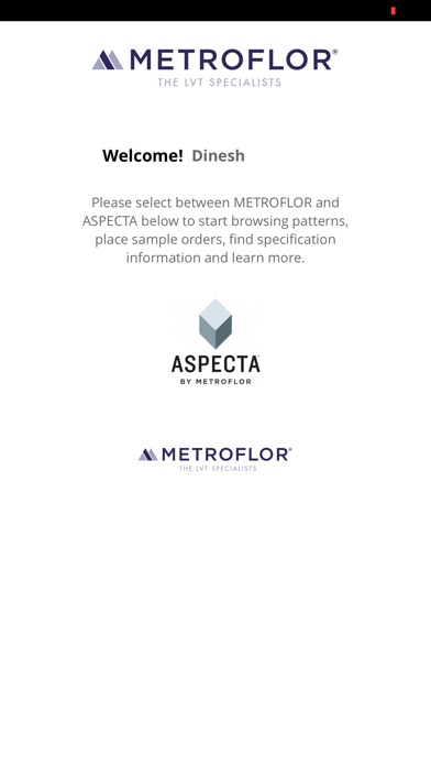 Metroflor Aspecta Sales App screenshot 2