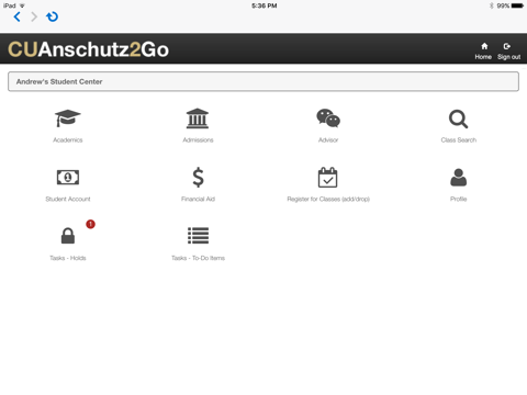 CUAnschutz2Go screenshot 2