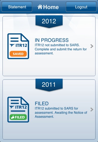 SARS Mobile eFiling screenshot 2