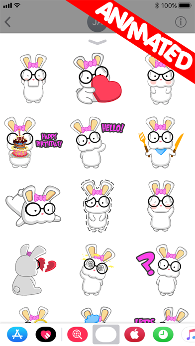 NERDY BUNNY (animated) screenshot 2