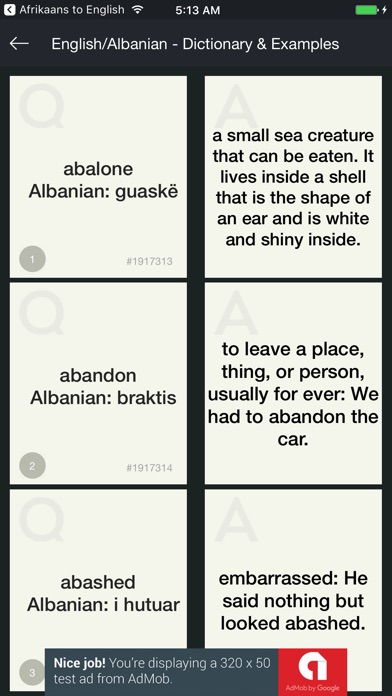 Albanian to English Dictionary screenshot 3
