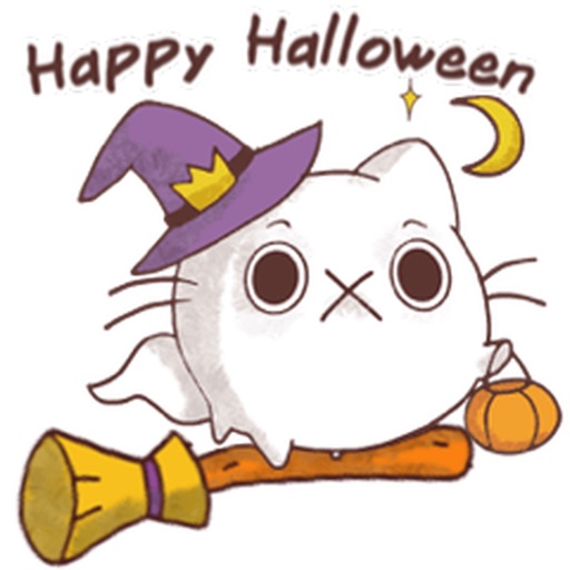 Halloween of Cute Cat Sticker