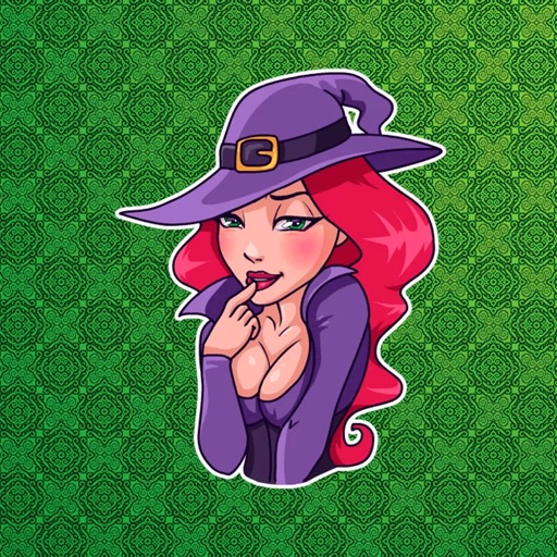 Halloween Sexy Witch Stickers!