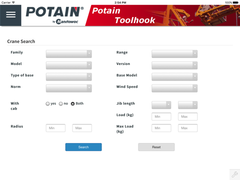 Potain Toolhook screenshot 2
