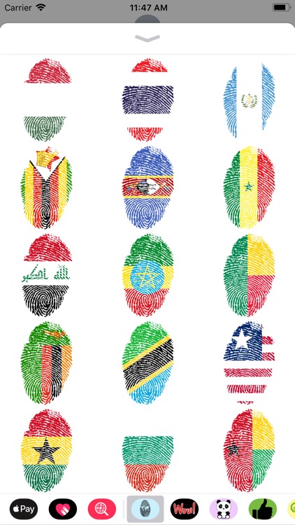 Fingerprint Flags Sticker Pack screenshot-4