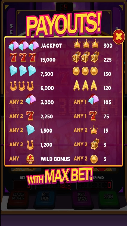 Mega Jackpot 7 - Lucky Las Vegas Casino Slots! screenshot-3