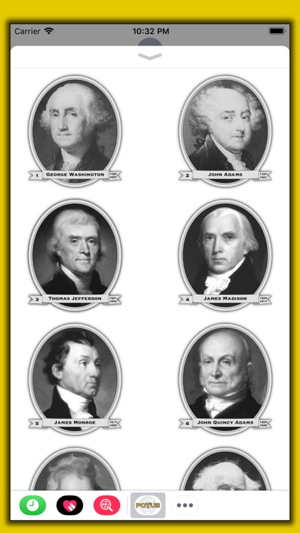 POTUS - US Presidents Stickers