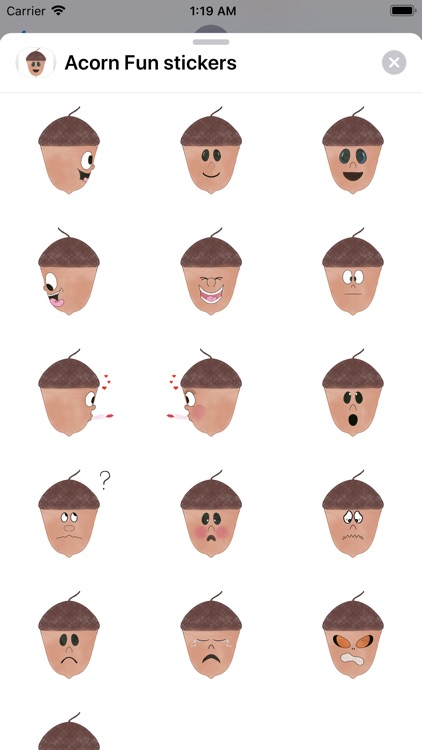 Acorn Fun stickers