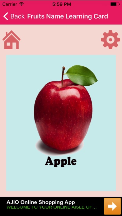 Fruits Name Learning Card screenshot 2