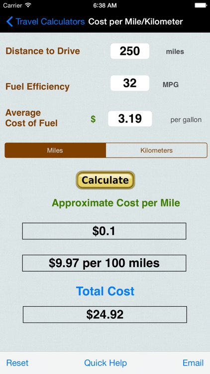 Automobile Trip Calculators screenshot-3