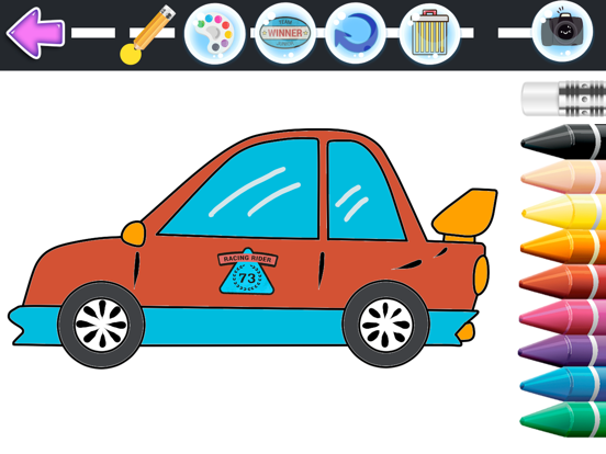 Screenshot #4 pour Cars Coloring Book .