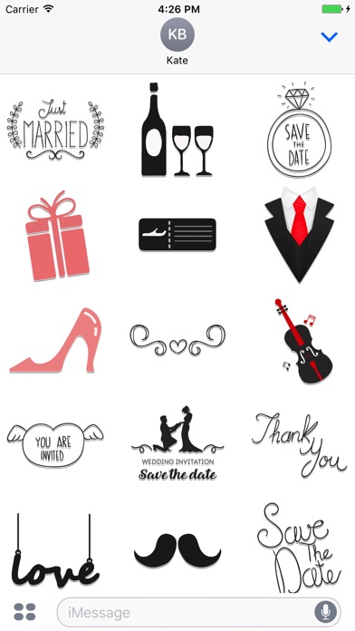 Wonderful Wedding Stickers screenshot 2