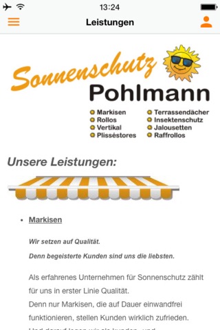 Sonnenschutz Pohlmann screenshot 3