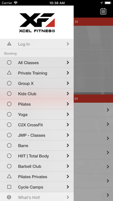 Xcel Fitness screenshot 2