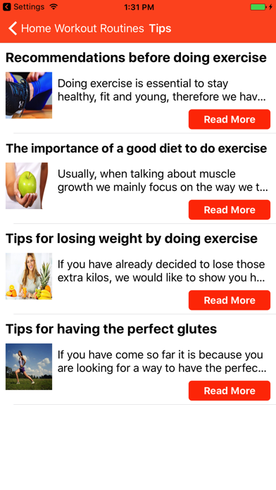 Home workout routines screenshot 4