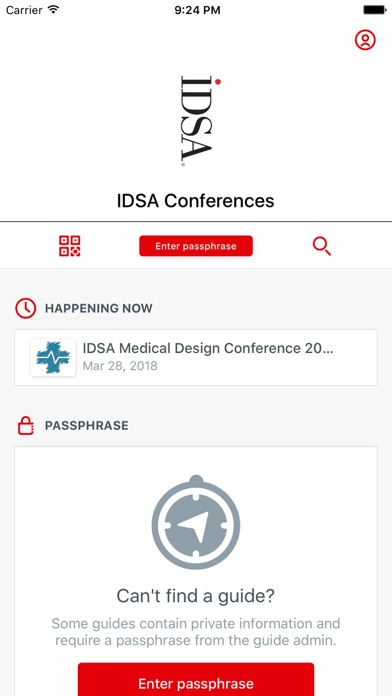 IDSA Conferences screenshot 2
