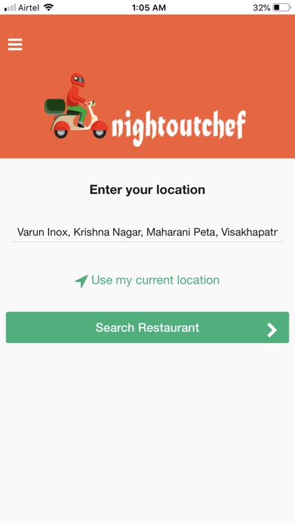 night out chef food delivery