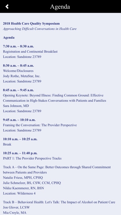 Health Care Quality Symposium