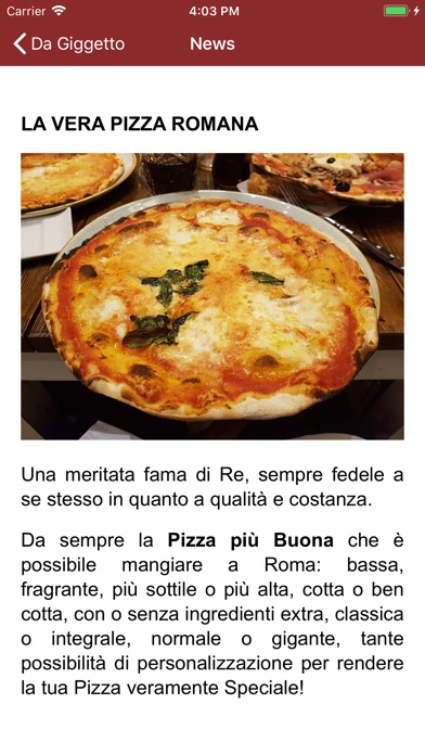 da Giggetto il Re della Pizza screenshot 4