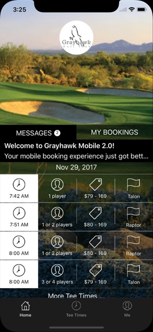 Grayhawk Golf Club Tee Times