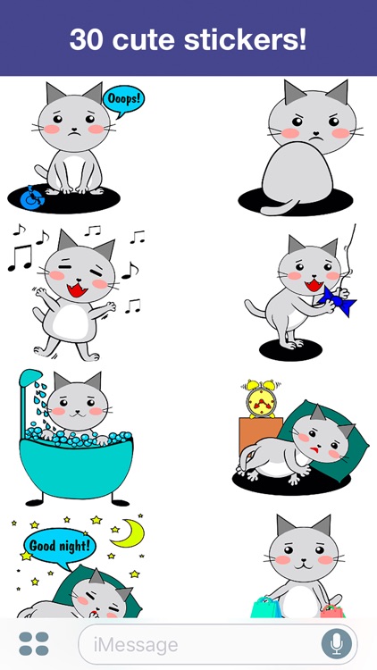 Cat - Cute stickers screenshot-4