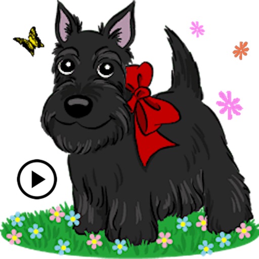 Animated Scottish Terrier Dog icon