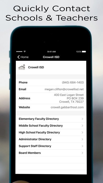 Crowell ISD TX screenshot 3